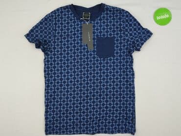 koszulka bialo czarna pol na pol: Diverse, Koszulka dla mężczyzn, L — 2