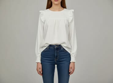 czerwona bluzka house: House, Bluzka damska, rozmiar S — 8