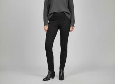 buty szerokie w palcach damskie: Spodnie materiałowe damskie, rozmiar M — 7