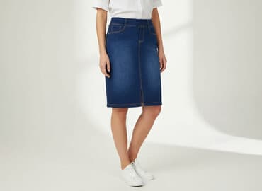 spódniczka granatowa: Spódnica damska, rozmiar S — 6