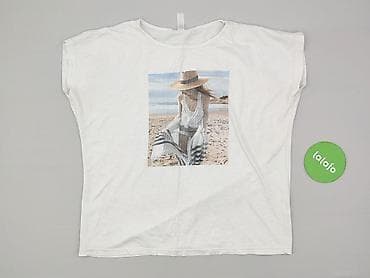 t shirt basic oversize: T-shirt damski, rozmiar L — 2