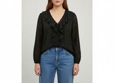 spodnie piżamowe hello kitty shein: Shein Curve, Bluzka damska, rozmiar XL — 7