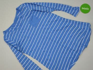 koszulka z długim rękawem w paski: Bluzka damska, rozmiar L — 2