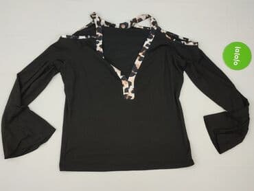 czarne eleganckie bluzki plus size: Жіноча блуза, розмір S — 2