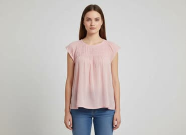 rozowa bluzka na impreze: Women's blouse, size S — 1