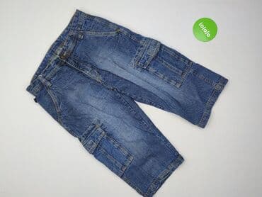 jeansy cargo stradivarius: 3/4 length trousers for men, size L — 2