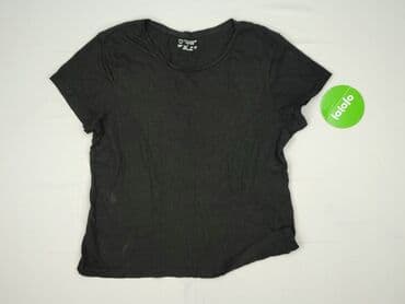 czarne t shirty w serek damskie: Primark, T-shirt damski, rozmiar L — 2