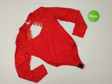 h m body koronkowe czerwone: Body damskie, rozmiar S — 2