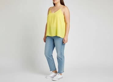 bluzka żółta w czarne paski: Dorothy Perkins, Top damski, rozmiar XL — 7