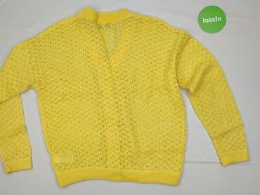 sweter w paski z serduszkiem: Moves, Kardigan damski, M — 3