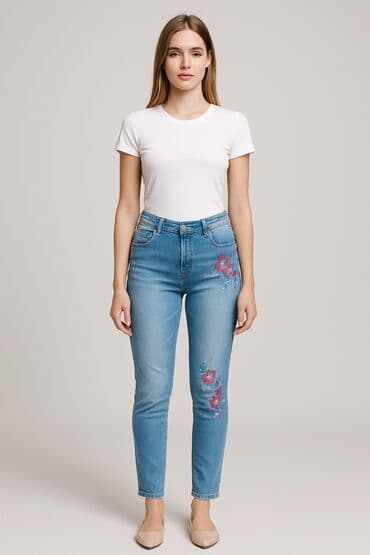 desigual spódnice jeansowe: Desigual, Jeansy damskie, rozmiar 2XS — 1