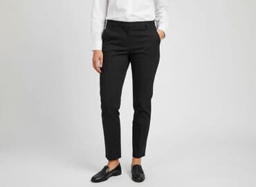 river island kurtka jeansowa: River Island, Spodnie materiałowe damskie, rozmiar S — 7