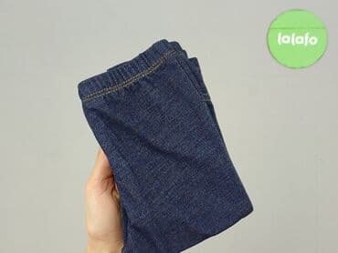 spodnie z prążkowanej tkaniny krzyżówka: Spodnie jeansowe, Carter's, 6-9 miesięcy, stan - Idealny — 6