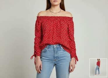 czerwona sukienka orsay: Orsay, Bluzka damska, rozmiar S — 6