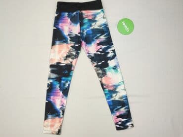 rajstopy czarne z wzorem: Leggings for kids, H&M, 10 years, 134/140, condition - Very good — 3
