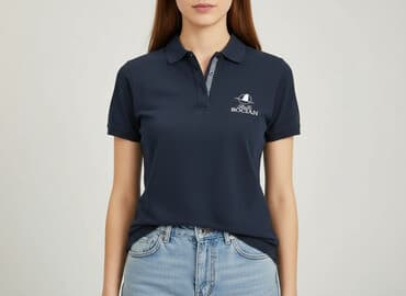 góralska koszula damska z haftem biała: Women`s polo shirt, size S — 1