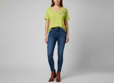 t shirt damski z haftem: T-shirt damski, rozmiar M — 5