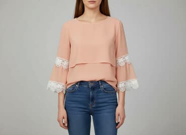 apricot bluzka damska: Bluzka damska, rozmiar M — 5