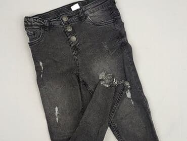 Jeans, Little kids, 9 years, 128/134, condition - Perfect