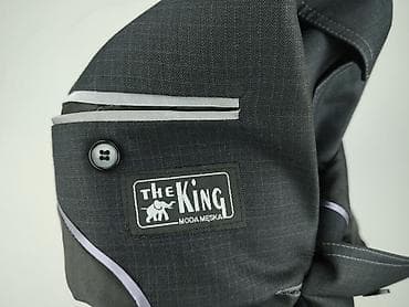 la mania garnitury: Marynarka męska The King – Moda Męska - Kolor: grafitowy/ciemnoszary — 4