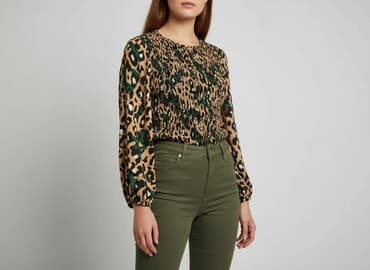 sukienka w panterkę zalando: Shein, Bluzka damska, rozmiar XL — 1