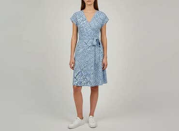 kopertowa sukienki midi: Sukienka damska, rozmiar L — 1