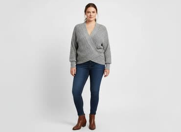 bluzki sweterkowe duze rozmiary: F&F, Sweter damski, rozmiar 8XL — 6