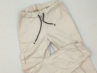 spodnie woskowane na gumce: Spodnie cargo damskie, S — 1