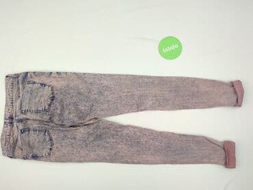 dżinsy w róże: Topshop, Jeansy damskie, rozmiar S — 3