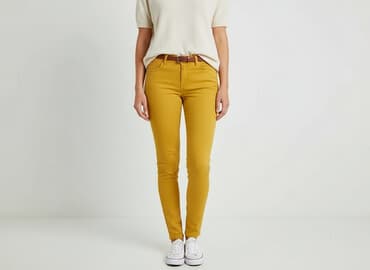 tanie jeansy rurki damskie: Jeansy damskie, rozmiar S — 5