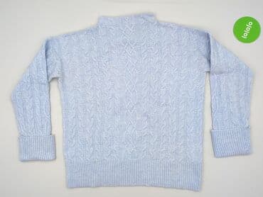 sweter piórkowy na drutach: Sweter damski, rozmiar M — 2