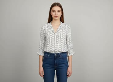 białe bluzki guess: Bluzka damska, rozmiar S — 6