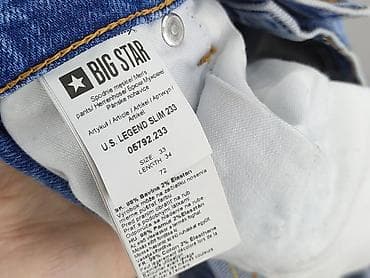 basic oversize t shirt: Big Star, Jeansy dla mężczyzn, rozmiar L — 4