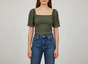 hm bluzki z krótkim rękawem: H&M, Bluzka damska, rozmiar XS — 9