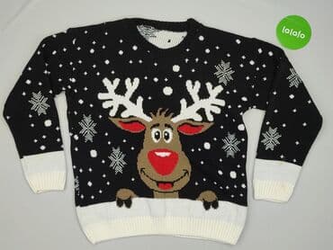 czarny sweter oversize: Sweter damski, rozmiar 4XL — 2