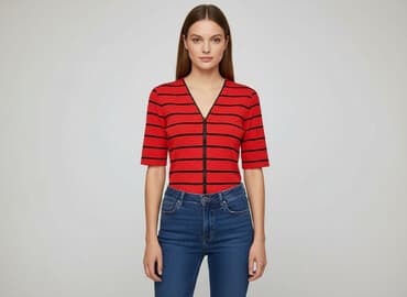 bluzki z zamkiem z przodu: Bluzka damska, rozmiar S — 5