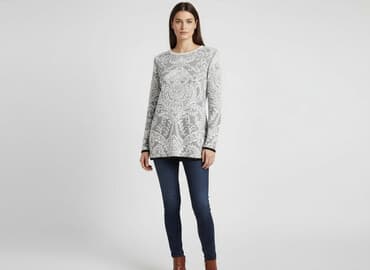 azteckie wzory ubrania: Azara, Sweter damski, rozmiar S — 1