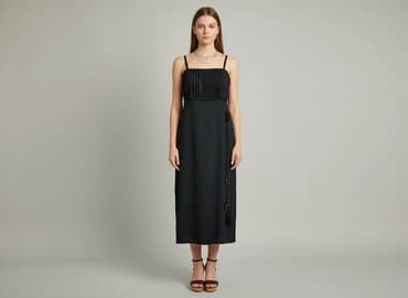 sukienka fransa: Sukienka damska, rozmiar S — 1