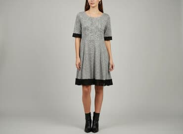 sukienka na drutach krok po kroku: Sukienka damska, rozmiar S — 1