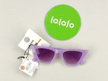złote dodatki do zielonej sukienki: Glasses, Sunglasses, Cat eyes design, condition - Perfect — 2