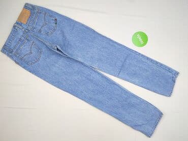 dżinsy z wysokim stanem czarne: Jeansy damskie, S — 3