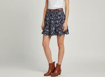 spódniczka alex biało niebieska: Spódnica damska, rozmiar XS — 6