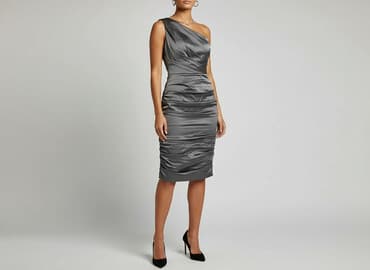 grafitowa sukienki na wesele: Pretty Girl, Sukienka damska, rozmiar M — 6