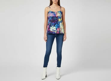 sukienka na ramiączkach dopasowana: Bluzka damska, rozmiar S — 5