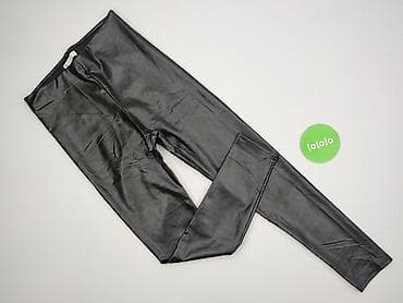 Legginsy: SZACHOWNICA, Legginsy Ze skóry ekologicznej damskie, rozmiar M — 2
