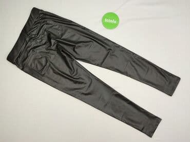 legginsy z imitacją skóry: Legginsy Ze skóry ekologicznej damskie, rozmiar 2XL — 3