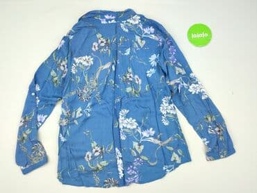 niebieskie sukienki plus size: Bluzka damska, rozmiar M — 3