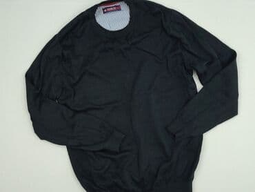 sweter w paski z serduszkiem: Sweter dla mężczyzn, rozmiar L — 1