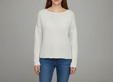 sweter w warkoczowy splot h m: Gina, Sweter damski, rozmiar S — 7