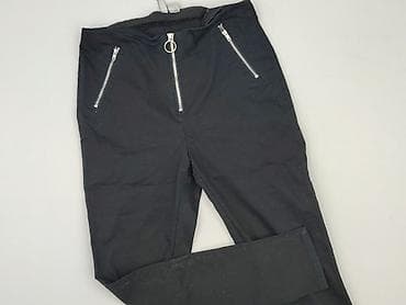 Trousers: H&M Divided, Material trousers for women, size M — 1